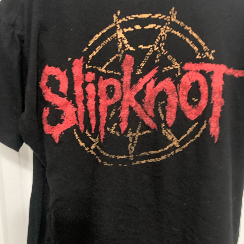 Slipknot Black T-Shirt with Red Logo